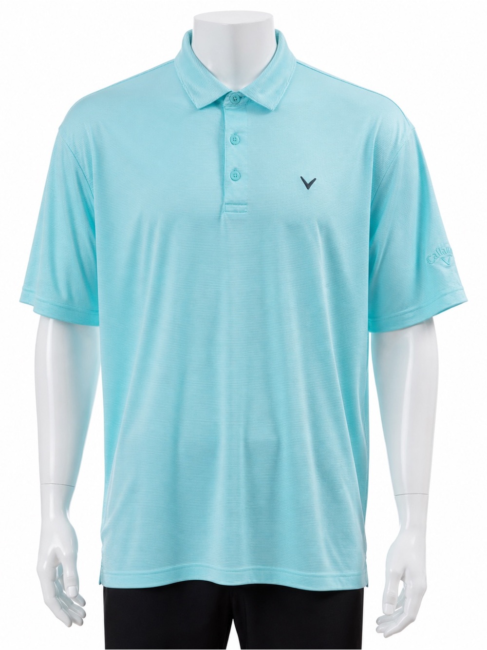 Callaway Opti-Dri Polo Shirt Men’s 2XL Aqua Blue Golf Performance Stretch